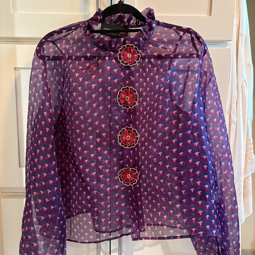 Cynthia Rowley Silk organza Blouse